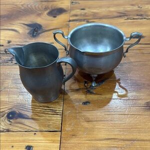 International Pewter 2764 & 27833 pitcher and bowl set